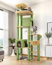 Globlazer Giant Cat Tree for Indoor Large Cats, F83 - 83inch / Cactus