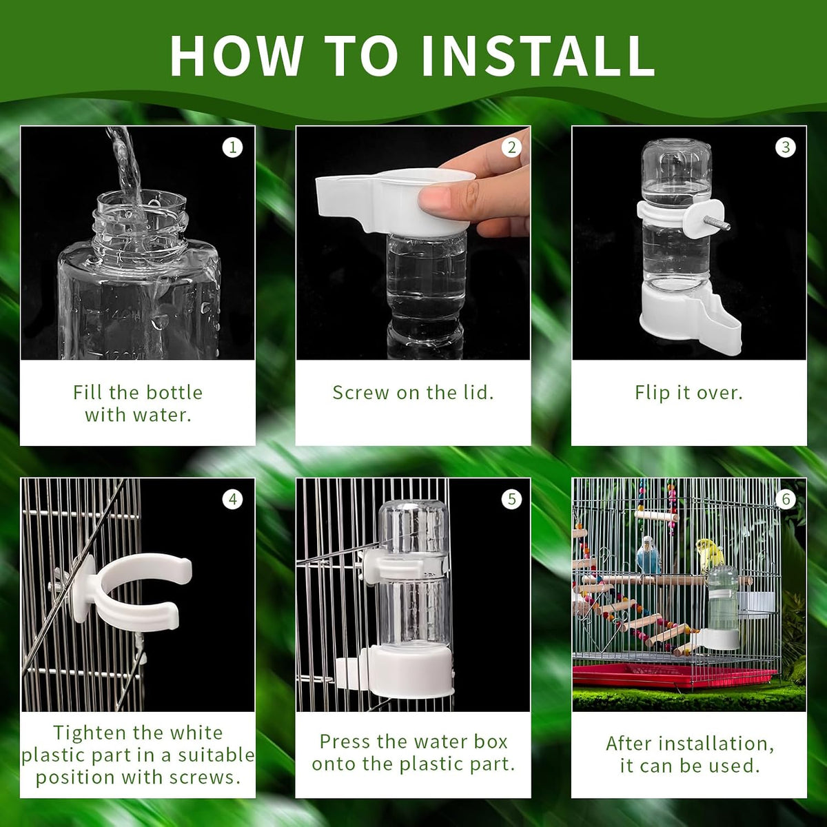Pet Bird Automatic Water Dispenser - 2 PCS - image 3