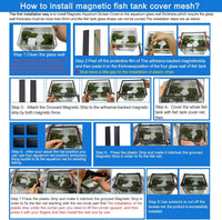 Magnetic Aquarium Anti-Jumping net Cover mesh to Protect Fish Jumping - image 2