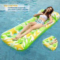 Jasonwell Inflatable Pool Float Lounge - Aqua & Green / 2 - image 3