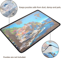 Tektalk Jigsaw Puzzle Board Portable Puzzle Mat, Gray – Fun for Kids & Family - image 2