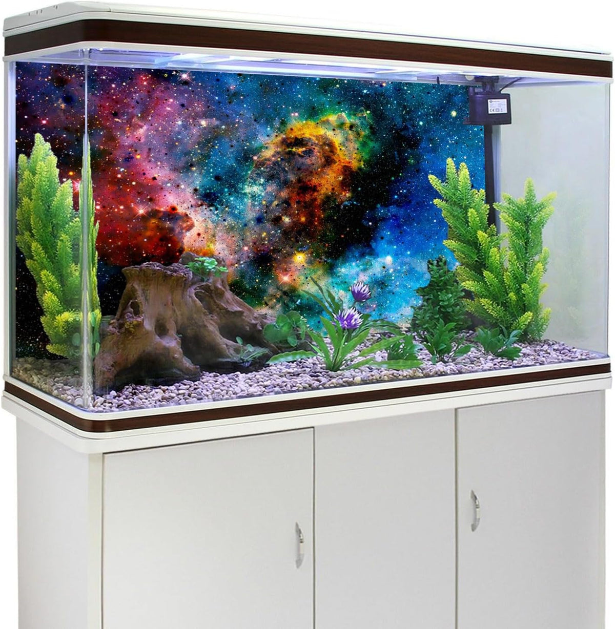 72x18 inches Galaxy Aquarium Background Stars Universe Fish Tank - 24x12in/60x30cm - image 3