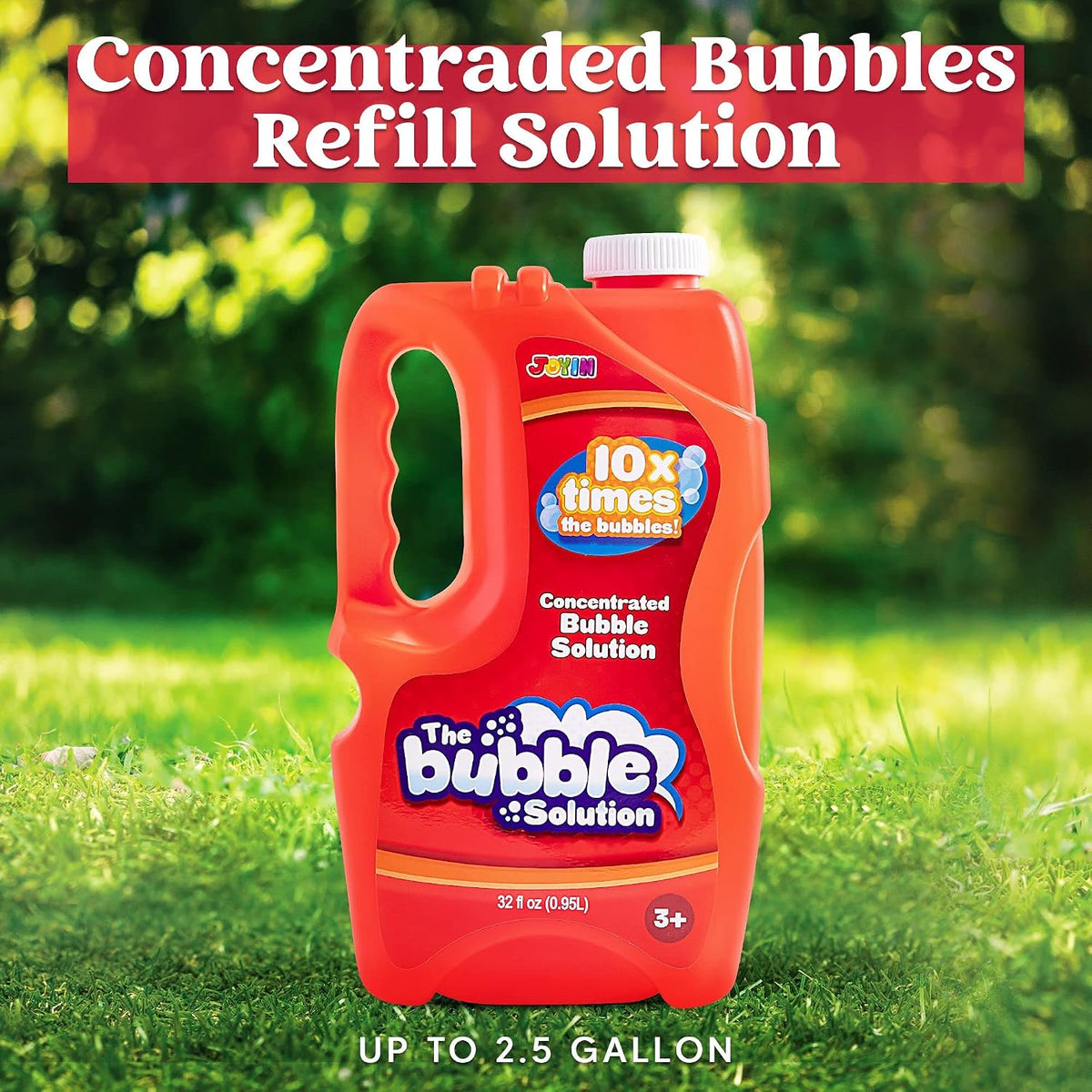 JOYIN 32 OZ Concentrated Bubble Solution for Bubble Machines - Red - image 2