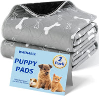 Washable Pee Pads for Dogs, 18"x24" - Gray / 31*36 Inch (Pack of 2)