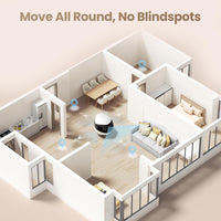 Enabot EBO Air 2 mobile pet camera robot with 2K camera and two-way talk - view 3