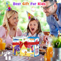 Nicmore automatic bubble gun 2-pack for kids with bubble solution bottles - view 7
