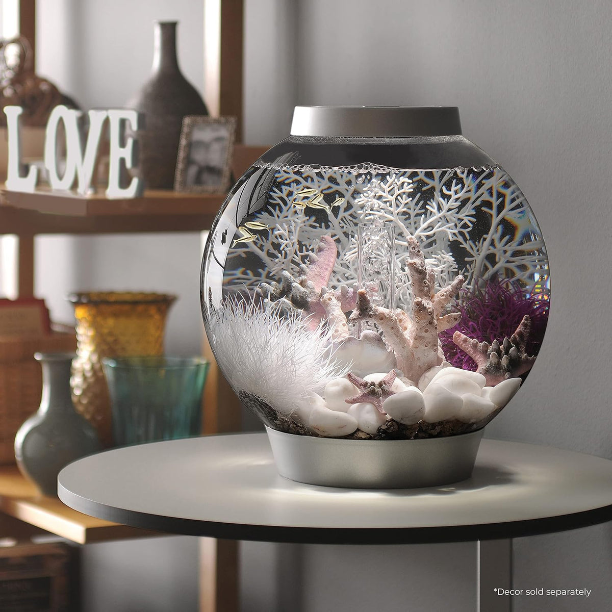 biOrb Classic 15 Acrylic 4-Gallon Aquarium with White LED Lights - LED Lighting / Silver / 4 Gallon - image 2