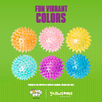 Gnawsome Dog Toys, 2.5” Spiky Squeaker Ball - 2.5'' (Pack of 12) / Small 2.5" Ball - image 2