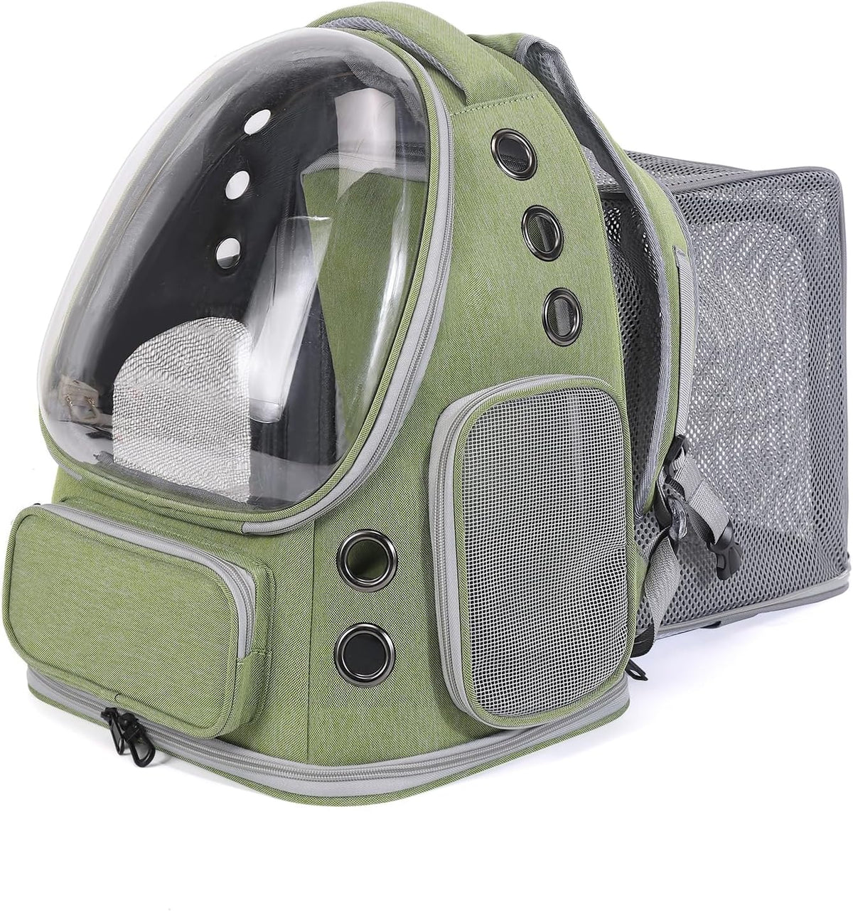 Cat Backpack Carrier for Cats and Small Dogs - Green / X-Large