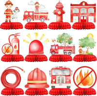 HaPiBiDesign transportation party decorations, 10 honeycomb table centerpieces - view 6