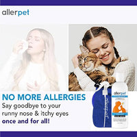 Allerpet Aloe Vera Free Cat Dander Remover - Pet Dander Allergy Relief, Natural & Safe Allergy Relief for Cats and Humans, Soothing Chamomile & Rosemary, Made in USA (12 oz)