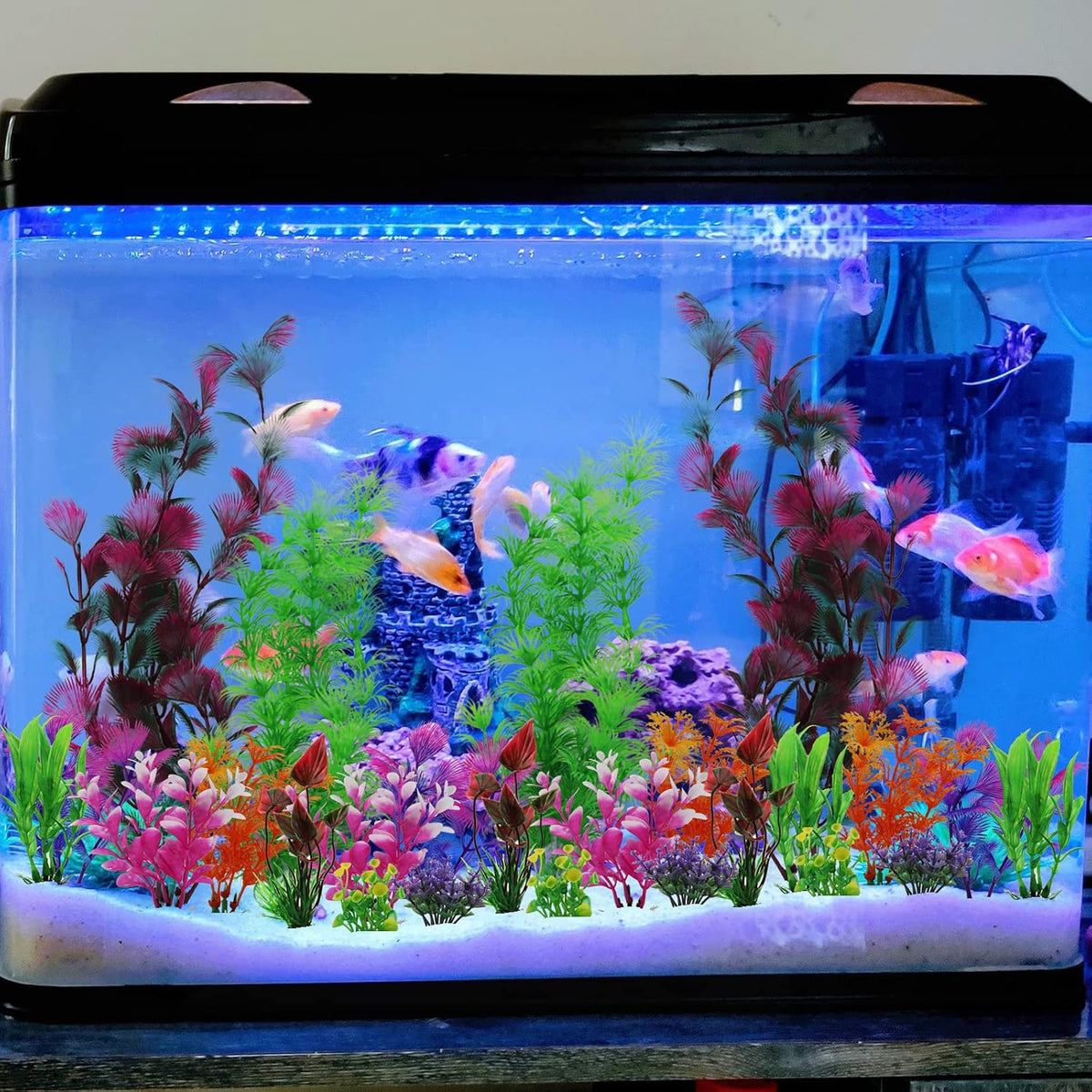 25 Pack Aquarium Plants, Fish Tank Decoration Colorful Artificial Fish Tank Decorations - image 2