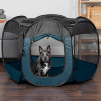 FurHaven Soft-Sided Dog & Cat Playpen - Sailor Blue / Small - image 3
