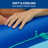 Aqua Campania Ultimate 2-in-1 Pool Float Lounge - One Size / Campania Navy Hibiscus - XLarge - image 3