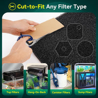 Borlech Aquarium Bio Filter Sponge Pad - 18.5"x18.5"x1.6" (20PPI) 1 PACK - image 4