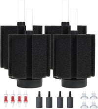 ALEGI Aquarium Bio Sponge Filter with Ceramic Media for 40-75 Gal - 40-75 Gallon 4 pack