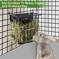 LUAVIARU Upgrades 2pcs Hay Feeder Rabbit, Guinea Pig - 4 Pack - image 3