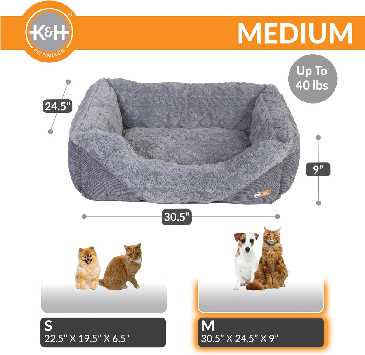 K&H Heated Cat Bed, Thermo-Pet Lounge Sleeper Indoor - Medium 30.5 X 24.5 X 9 Inches - image 2