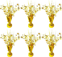 FUBININA Birthday Party Centerpieces Table Decorations Metallic Foil - Gold