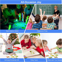 D&N Lifestyle invisible ink pens for kids, 24 UV secret message pens with activity cards and gift ba - view 9