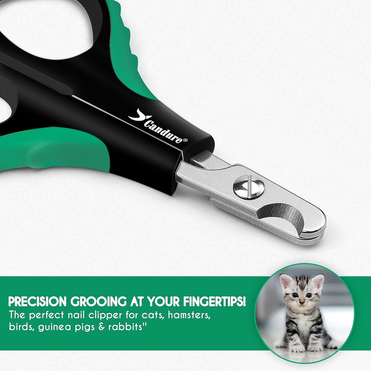 Candure Pet Nail Clippers - Dark Green / Small pets - image 2