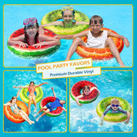 Jasonwell Inflatable Pool Floats Kids - Watermelon Red Orange GreenPurple / Large / 4 - image 2