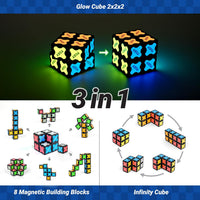 TOSY Magnet Cube 2x2, 8 Blocks, Glowing, UV Flashlight - Cube 2x2 (Single) - image 4