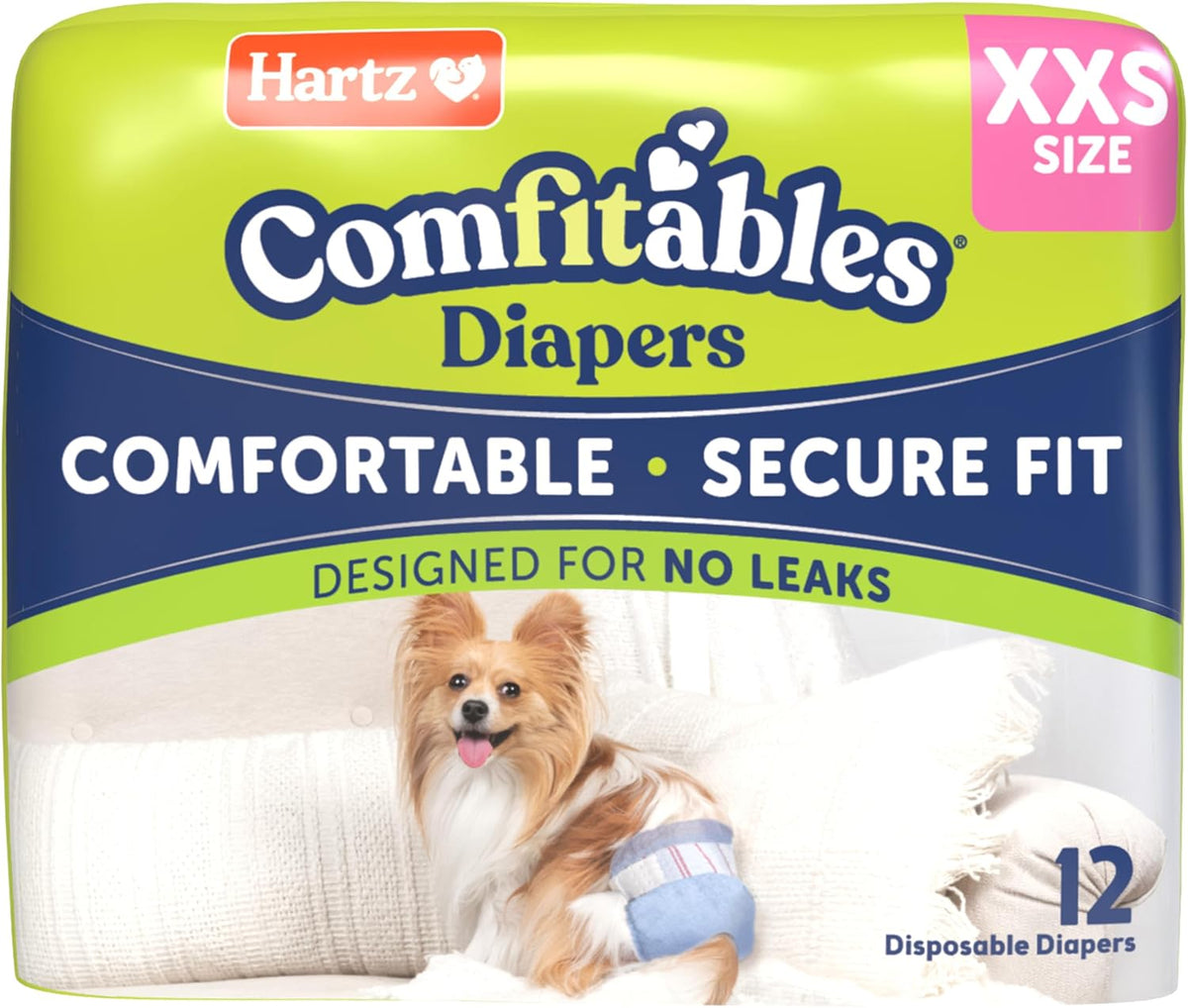 Hartz Disposable Dog Diapers, Size S 36 count - Trial Pack / Extra Extra Small