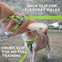 Plutus Pet No Pull Dog Harness with Leather Accents - M / Green - image 3