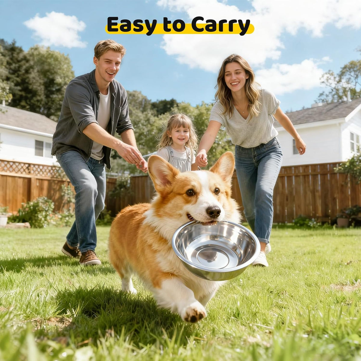 URPOWER 4 Pack 8" Stainless Steel Dog Bowls - 6 Pack - image 4