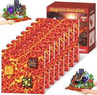 GraceDuck 300 PCS Magnetic Blocks, Magnetic Building Blocks - Red - 8pcs