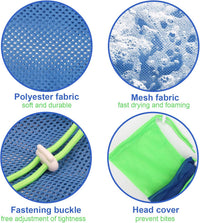 Cat Bathing Bag Anti Scratch Grooming Shower Washing Bag for Nail - Blue-Green - image 3