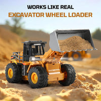 Dwi Dowellin Rc Bulldozer Toys for Boys - Front Loader - image 2