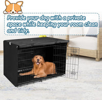 Deblue 36 inch Dog Crate Cover Fit for 36 inch Wire - – Essentials for Dogs - 24.0"L x 18.0"W x 20.0"H / Black - image 4
