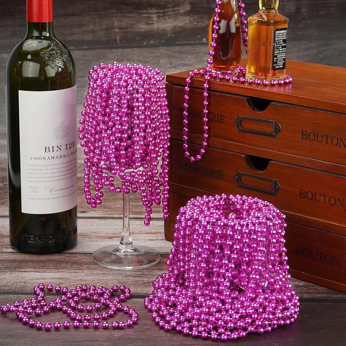 YAXINRUI 120 PCS St. Patricks Day Necklaces - Hot Pink / 120 Pcs - image 2