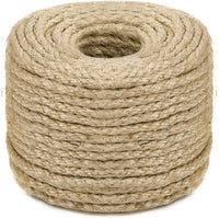Sisal Rope for Cat Scratching Post Tree Tower Replacement - 0.31 in x 100 ft / Natural