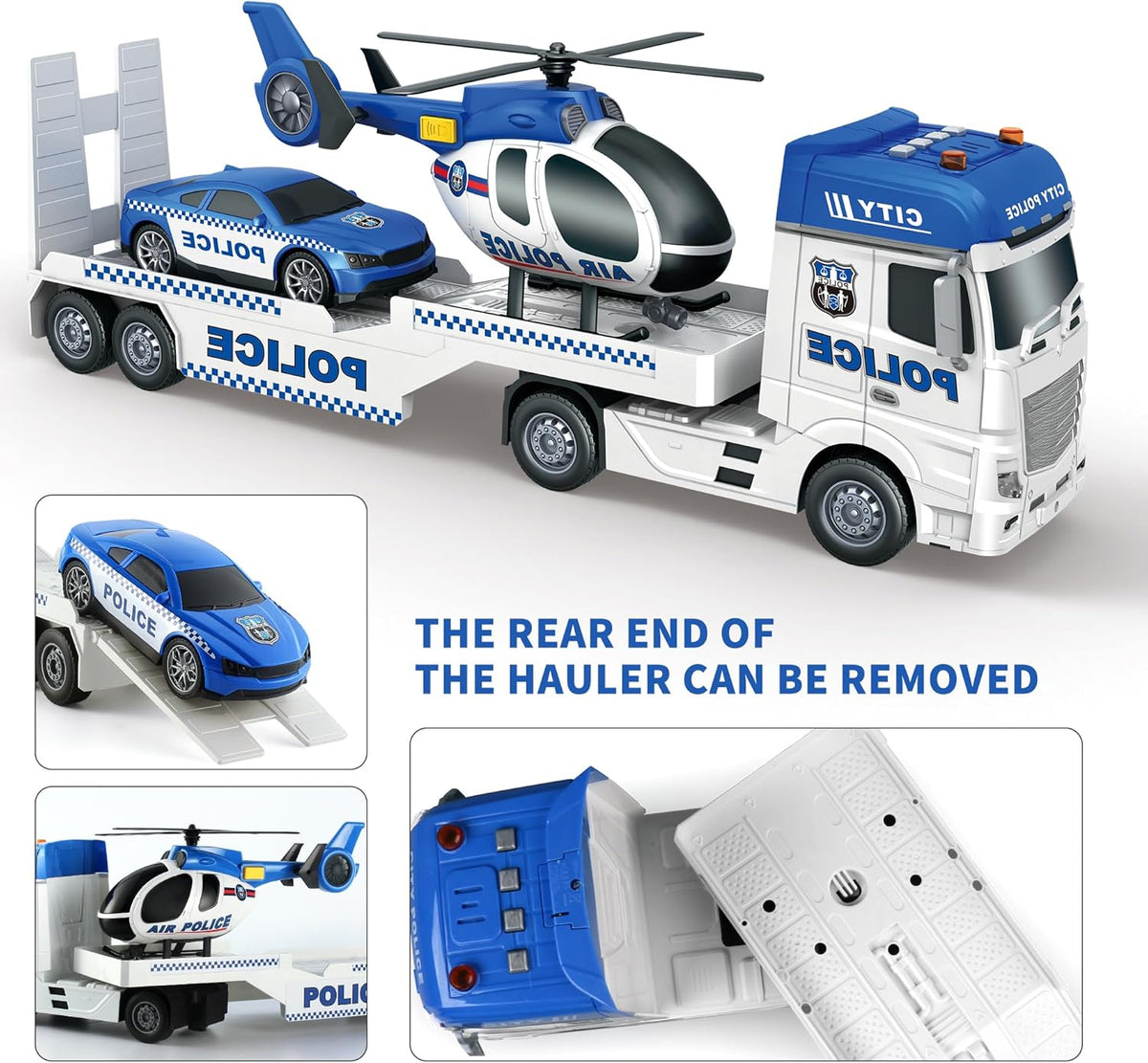 Dwi Dowellin Toddler Boy Toys for 3 4 5 6 Year Old - Police Truck - image 2