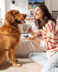 Pet Toothbrushing Assistant for Dogs and Cats Allows You to Brush Your pet’s Teeth Without Constantly Worrying About Getting Bitten Medium Size for Pets Between 15-85 lbs. (7-38.5 Kg)