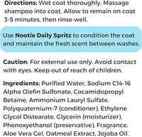 Nootie - Pet Shampoo for Sensitive Skin - Revitalizes Dry Skin & Coat - Natural Ingredients - Gentle Dog Shampoo - Cleans & Conditions