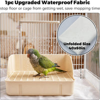 Automatic Parakeet Bird Bath with Pump - White with Control Valve - image 3