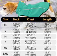 Mile High Life Dog Raincoat - S Chest 22"-25" / Green - image 2