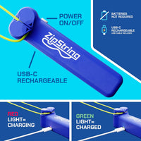 ZipString Original Rope Launcher Toy - Bold Blue - image 2