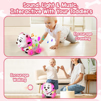 ToddlerCley Musical Puppy Toys for 1 Year Old Girl Gifts - Pink - image 2
