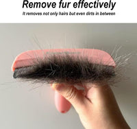 Pet Deshedding Tool with Curve Blade, Cat Grooming Brush - Large / Pink - image 4