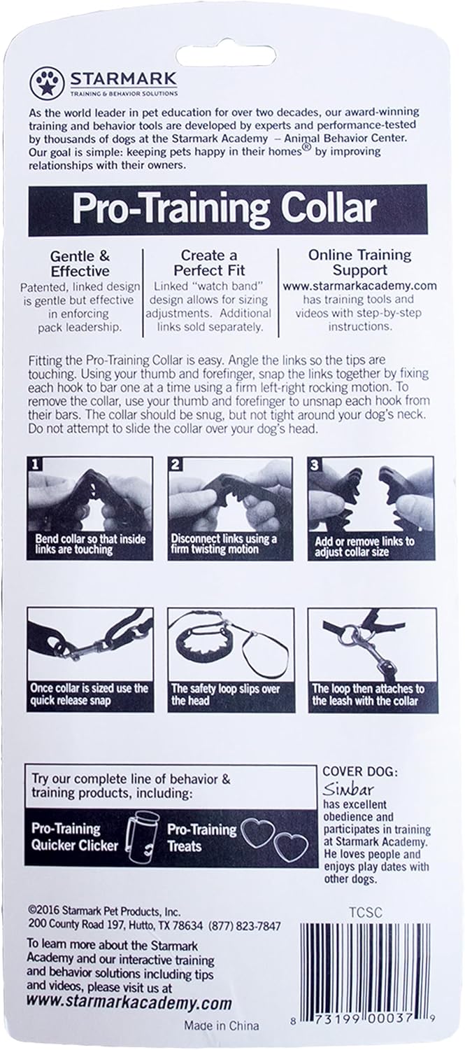 Starmark Pro-Training Dog Collar Large 21-inch, Humane No-Pull – Essentials for Dogs - Small (Pack of 12) - image 3