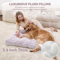 Large Dog Crate Bed Mat, Washable Plush Pad for Large Breeds – Essentials for Dogs - Purple / 35.0"L x 23.0"W x 3.5"Th - image 2