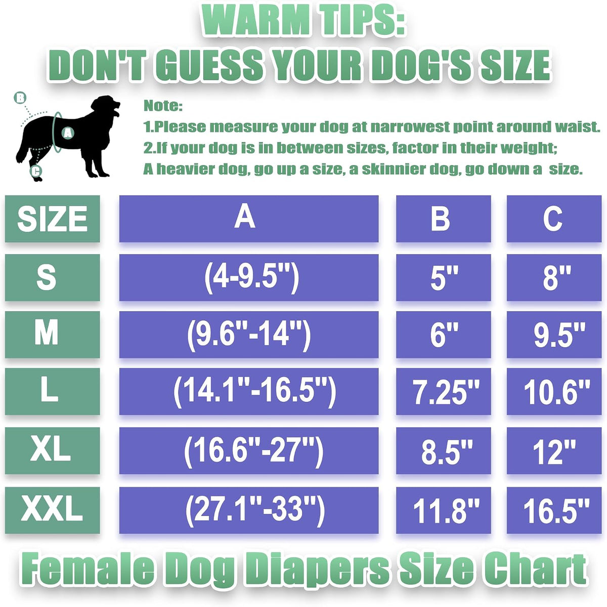 wegreeco Washable Reusable Premium Female Dog Diapers - Large / Boho Style - image 2