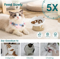 vancasso Slow Feeder Cat Bowls - Brown - image 4