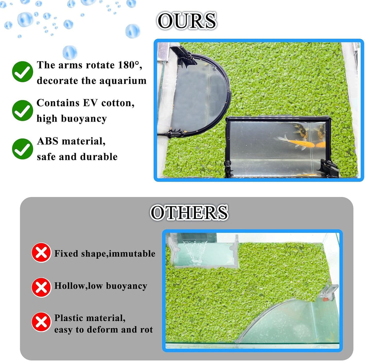 Pryitier Aquarium Floating Plant Barrier - Style-1 - image 4