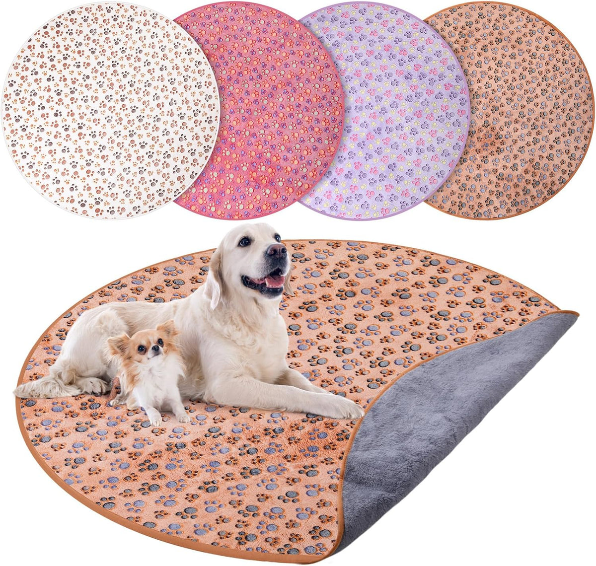 4 Pack Washable Whelping Pad Whelping Supplies Absorbent Reusable - Bright Color / 48 Inch